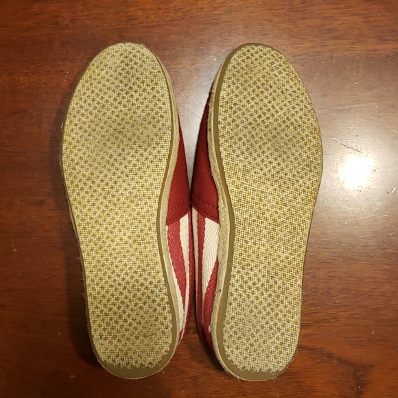 Toms red striped canvas slip ons - Picture 8 of 8